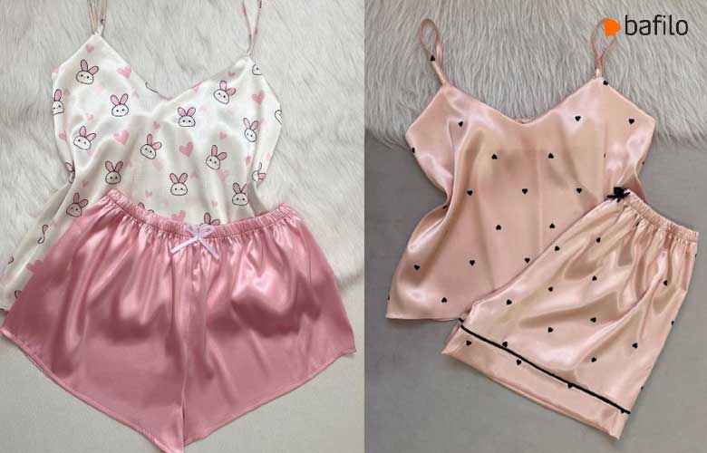 لباس خواب عروسکی ساتن