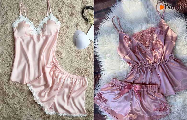 لباس خواب عروسکی ساتن