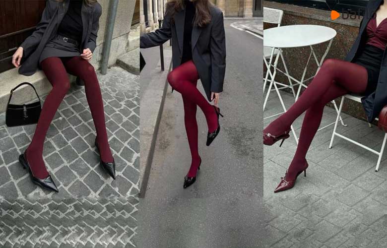 ست لباس با جوراب شلواری